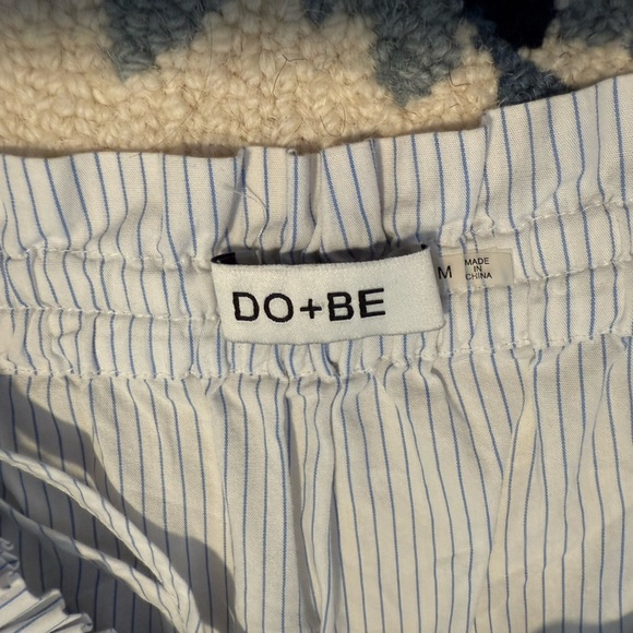 DO+BE Blue and white Striped Off-Shoulder dress size M - Picture 3 of 8